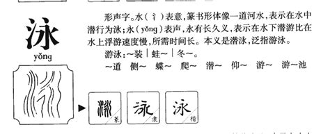 泳字五行|泳字五行属什么,泳字用作取名的寓意和含义好不好